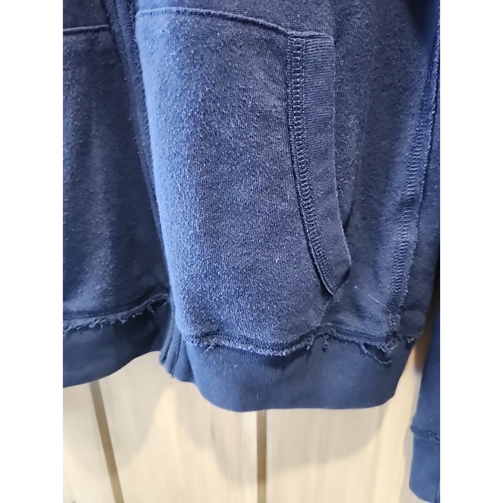Aeropostale Zip Hoodie Womens Large Navy Pink 90s Y2K - Picture 7 of 16